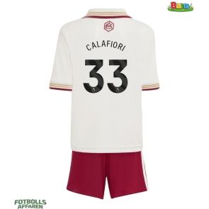 Arsenal Riccardo Calafiori #33 Tredjeställ Barn 2025-26 Kortärmad (+ Korta byxor)